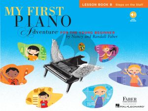 Faber My First Piano Adventure Lesson Book B (Steps on the Staff) (Book with Audio online)