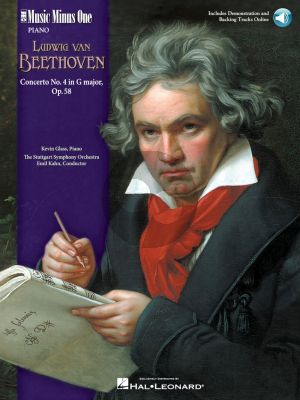 Beethoven Piano Concerto No.4 G-Major Op.58 (Book with Audio Online with Slower Tempo Practice Version (MMO) (Pianist Kevin Class)