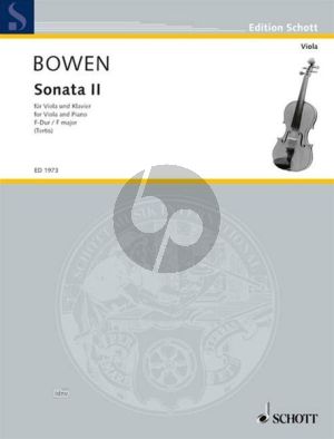 Bowen Sonate No.2 F dur Op.22 Viola und Klavier