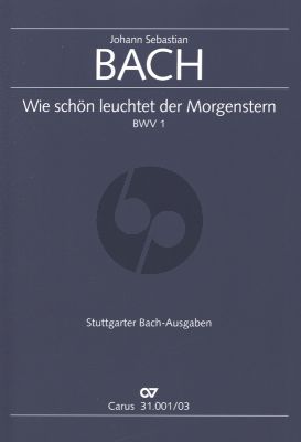 Bach Kantate BWV 1 Wie schön leuchtet der Morgenstern Klavierauszug (Deutsch/English) (Kantate zum Fest Mariae Verkündigung)