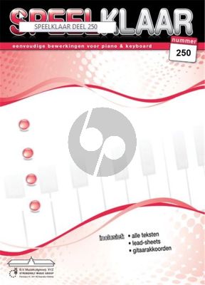 Album Speelklaar Vol.250 Zangstem, Piano [Gitaar/Keyboard]