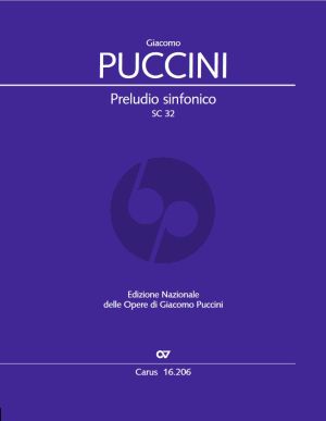 Puccini Preludio Sinfonico SC 32 Orchestra Full Score (edited by Michele Girardi)