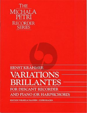 Variations Brillantes Op.18 Descant Recorder and Piano