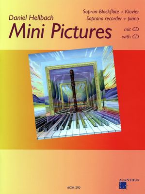 Hellbach Mini Pictures Vol.1 fur Sopran Blockflote und Klavier Buch mit Cd