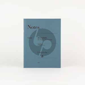 Notes Skizzenbuch fur Noten und Notizen (Jotter for Music and Notes) (32 pages) (235 - 310mm) (14 Systems)