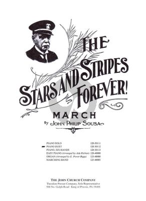Sousa The Stars and Stripes Forever! March For Piano Duet