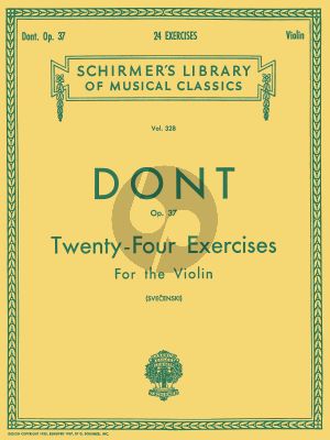Dont 24 Exercises Op. 37 for Violin (Louis Svecenski)