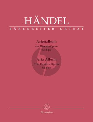Handel Aria Album from Handel's Operas Bass Voice (ital.) (edited by Donald Burrows)
