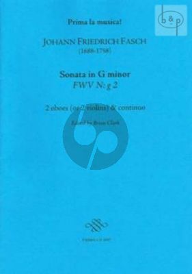 Sonata g-minor FWV N:g2 (2 Oboes[Vi.]-Bc)