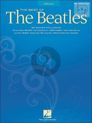 Best of the Beatles for Violoncello