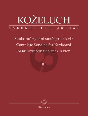 Samtliche Sonaten fur Clavier Vol.3