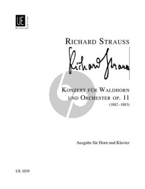 Strauss Konzert No.1 Es-Dur Op.11 Horn und Orchester (Klavierauszug) (1882)