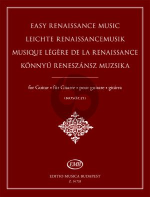 Album Easy Renaissance Music for Guitar (Edited by Mosoczi)