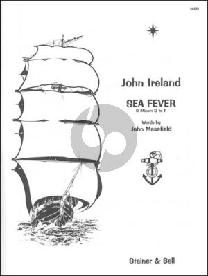 Ireland Sea Fever in G-Minor (Range D-F) Voice and Piano (Poet John Masefield)