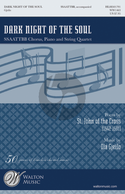 Gjeilo Dark Night of the Soul SSAATTBB-Strings Choral Score