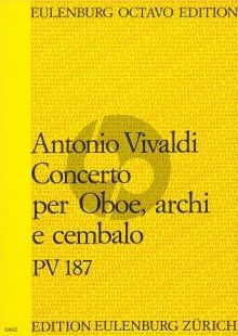 Vivaldi Konzert D-dur PV 187 Oboe-Streicher-Bc Partitur (Jürgen Braun)