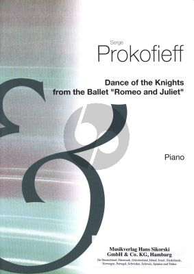 Prokofieff Dance of the Knights from the Ballet Romeo and Juliet for Piano Solo