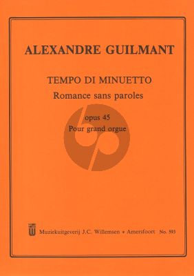 Guilmant Tempo di Menuetto Op.45 Orgue (Romance sans Paroles)