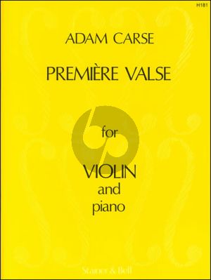 Carse Premiere Valse Violin - Piano