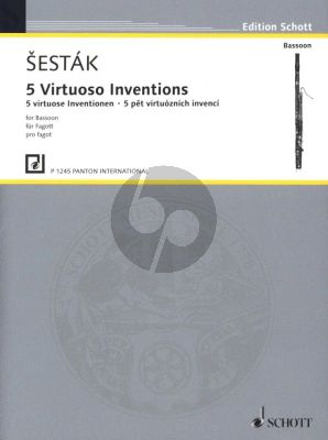 Sestak 5 Virtuoso Inventions for Bassoon