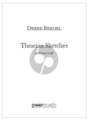 Bermel Thracian Sketches Clarinet Solo