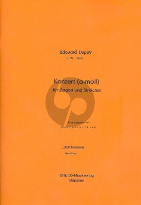 Dupuy Konzert a-moll Fagott-Streicher (KA)