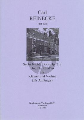 Reinecke 6 Leichte Duo's Op.212 No.2 B-flat Major Violin - Klavier