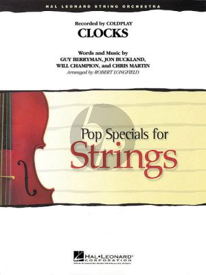 Coldplay Clocks for String Ensemble Score-Parts (Arranged by Robert Longfield) (Level 3-4)