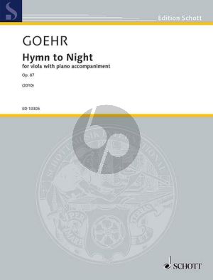 Goehr Hymn to the Night Op.87 Viola-Klavier