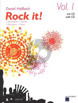 Hellbach Rock It Vol.1 fur 3 Blockflöten (SAT) und Klavier Buch mit Cd