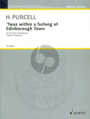 Purcell Twas within a Furlong to Edinborough Town Low Voice and Piano (Tippett / Bergmann)