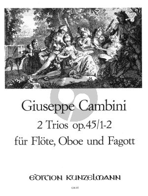 Cambini 2 Trios Op. 45 No.1 - 2 Flöte-Oboe und Fagott (Stimmen)
