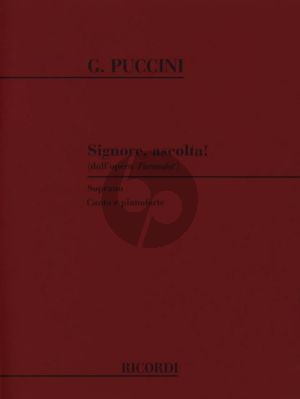 Signore Ascolta from Turandot for Soprano Voice ( in G-Flat) and Piano