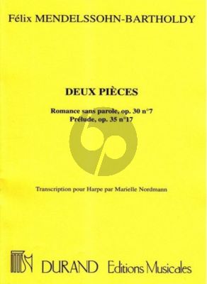 Mendelssohn 2 Pieces pour Harpe (transcr. Marielle Nordmann)