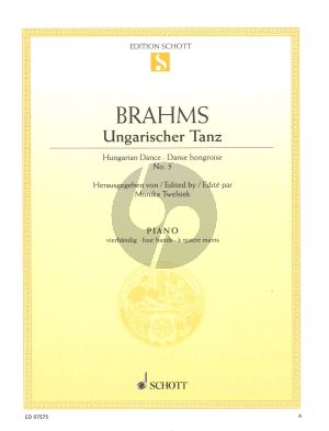 Brahms Ungarischer Tanz nr.5 Klavier 4 Hd (Monika Twelsiek)