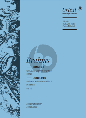 Brahms Klavierkonzert No.1 d-moll Op.15 (Urtext nach der Brahms-Gesamtausgabe der Gesellschaft der Musikfreunde in Wien) (Taschenpartitur - Study Score)