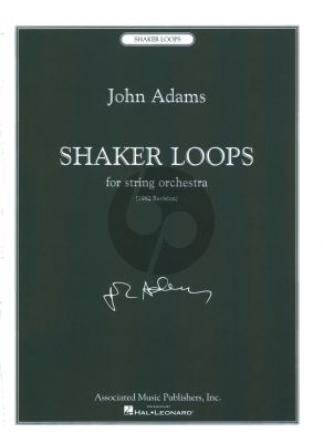 Adams Shaker Loops String Orchestra Score (Revised Edition 1982)