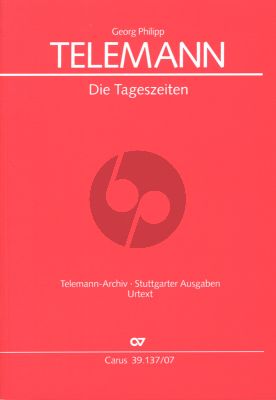 Telermann Die Tageszeiten TWV 20.39 Soli-Chor und Orchester (Studienpartitur) (Brit Reipsch)