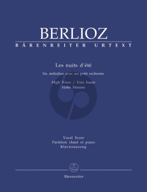 Berlioz Les Nuits d'Ete Op. 7 Holoman 81B High (2. Version) (orig. & transpositions) (edited by I.Kemp)