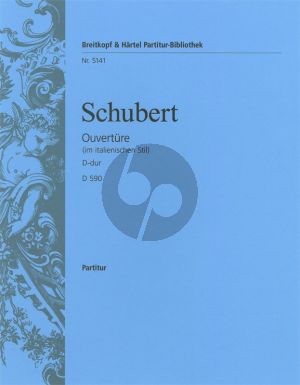 Schubert Ouverture im italienischen Stil D-dur D.590 Orchester Partitur