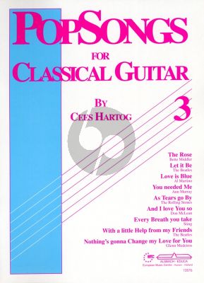 Hartog Popsongs for Classical Guitar Vol.3