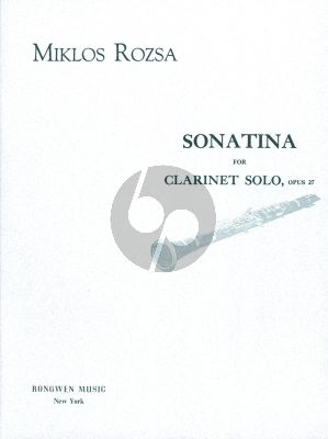 Rozsa Sonatina Op.27 Clarinet Solo