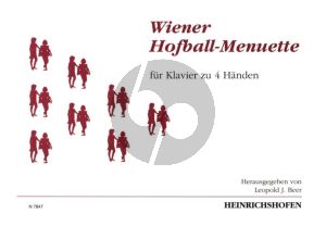 Haydn Wiener Hofball Menuette Klavier 4 Hd. (Leopold J. Beer)
