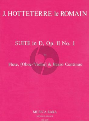 Hottetrre Suite D-major Op. 2 No. 1 Flute (Oboe / Violin) and Bc (Charles W. Smith)