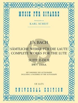 bACH Suite E-dur BWV 1006A Gitarre (Karl Scheit)