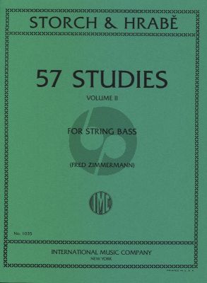 Storch-Hrabe 57 Studies Vol.2 for String Bass (edited by Fred Zimmermann)
