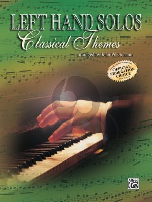 Schaum Left Hand Solos Vol.1 Classical Themes for Piano (Level: Early Intermediate)