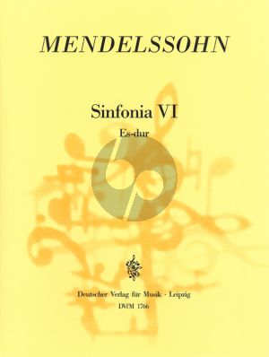 Sinfonia No. 6 Es-dur Streicher Partitur