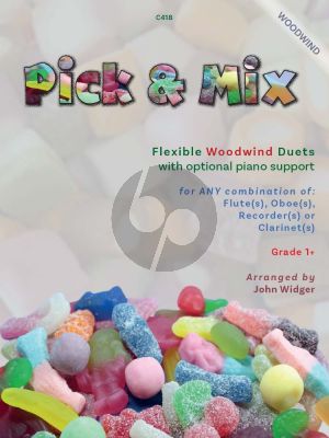 Widger Pick & Mick Flexible Woodwind Duets with Optional Piano (ANY combination of Flute(s), Oboe(s), Recorder(s) or Clarinet(s).) (Grade 1+)