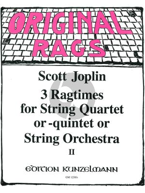 Joplin 3 Ragtimes Vol. 2 Streichquartett (Part./Stimmen) (arr. Franz Beyer)